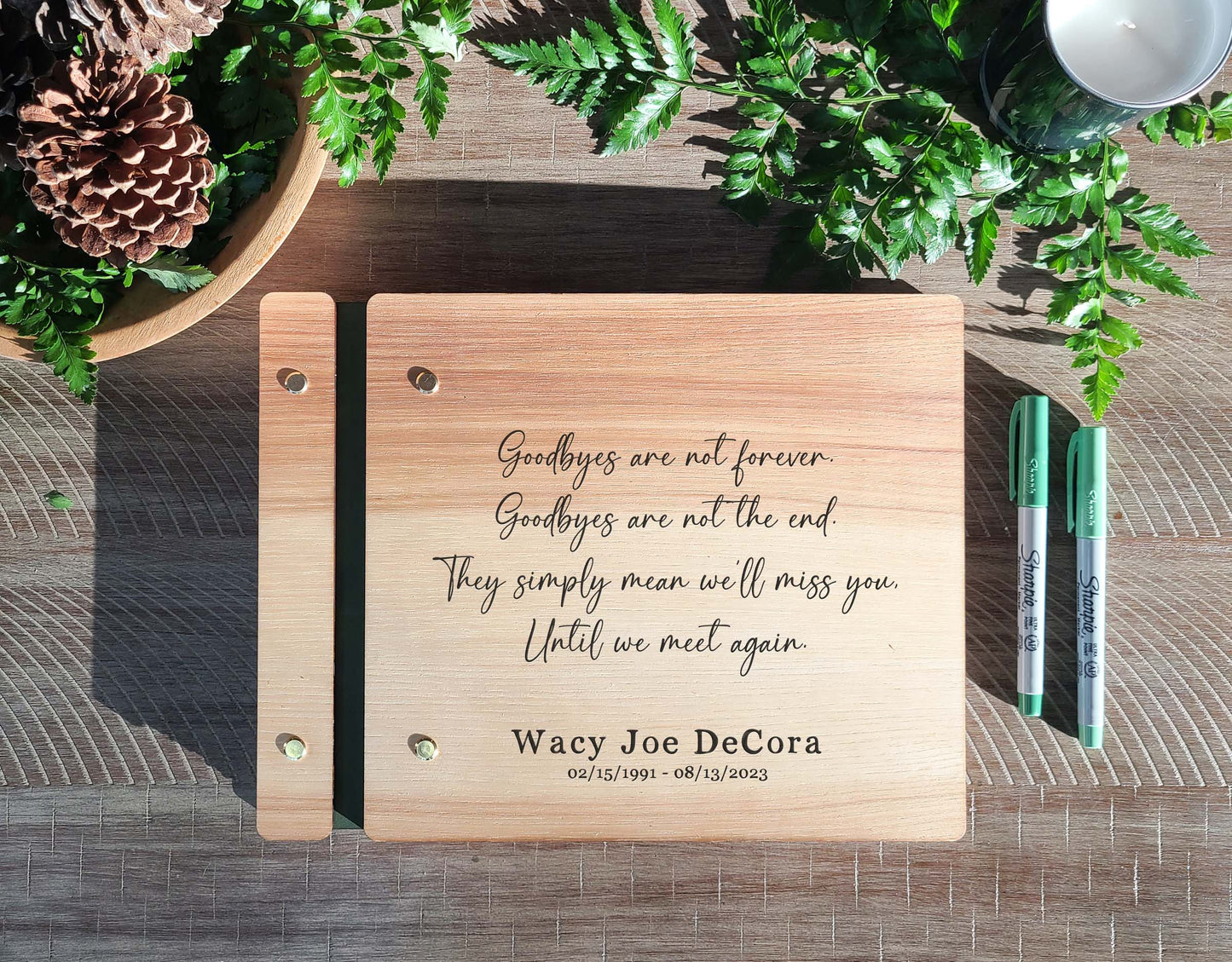 Goodbyes are Not Forever Memorial Book