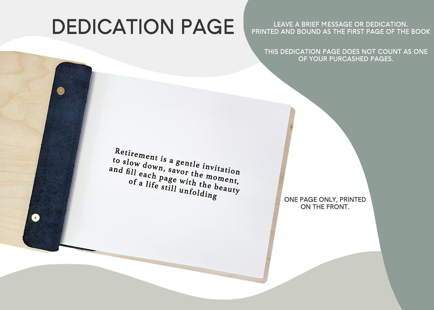 Memorial guest book how to order