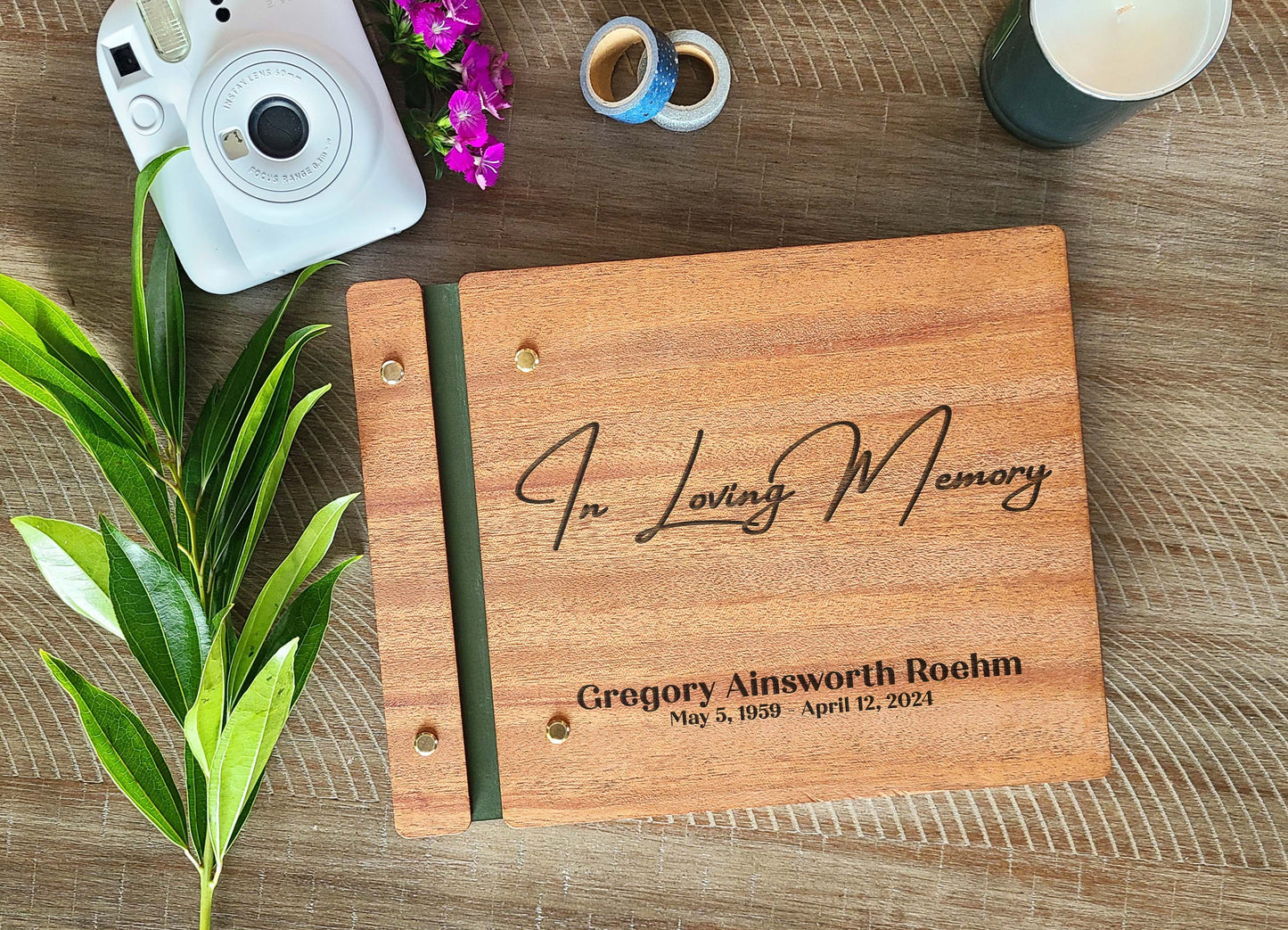 In Loving Memory Funeral Memorial Book