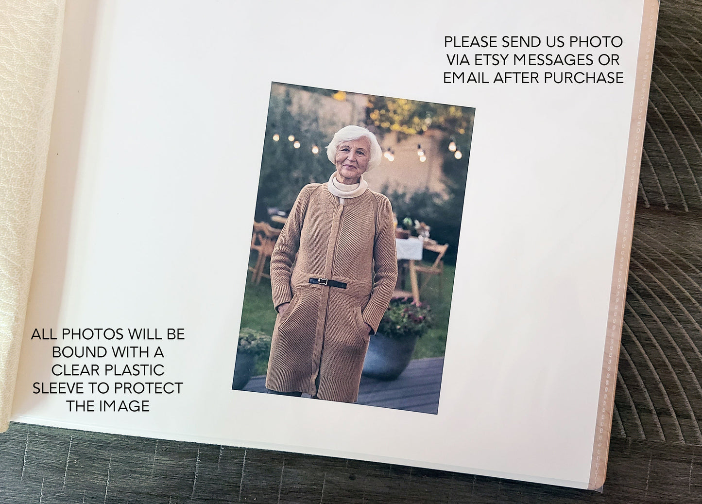 In Loving Memory Memorial Book With Photo - Dragon Forged Studios