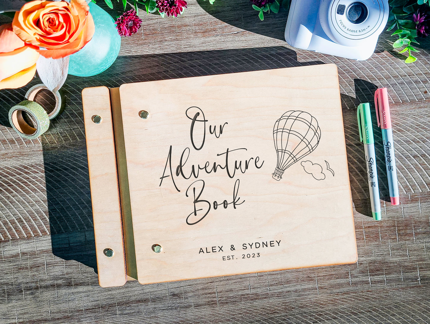 Our Adventure Book Travel Journal Hot Air Balloon Photo Album