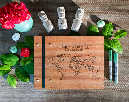 Adventures with You World Map Travel Book
