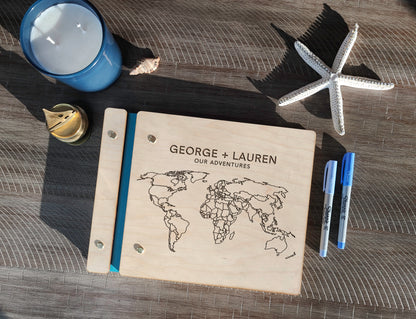 Adventures with You World Map Travel Book