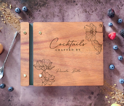 Cocktail Book, Mocktail Book, Floral