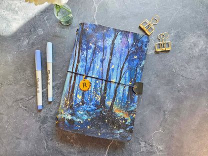 Leather Traveler's Notebook - Firefly Forest - A5, Standard, Pocket Field Notes