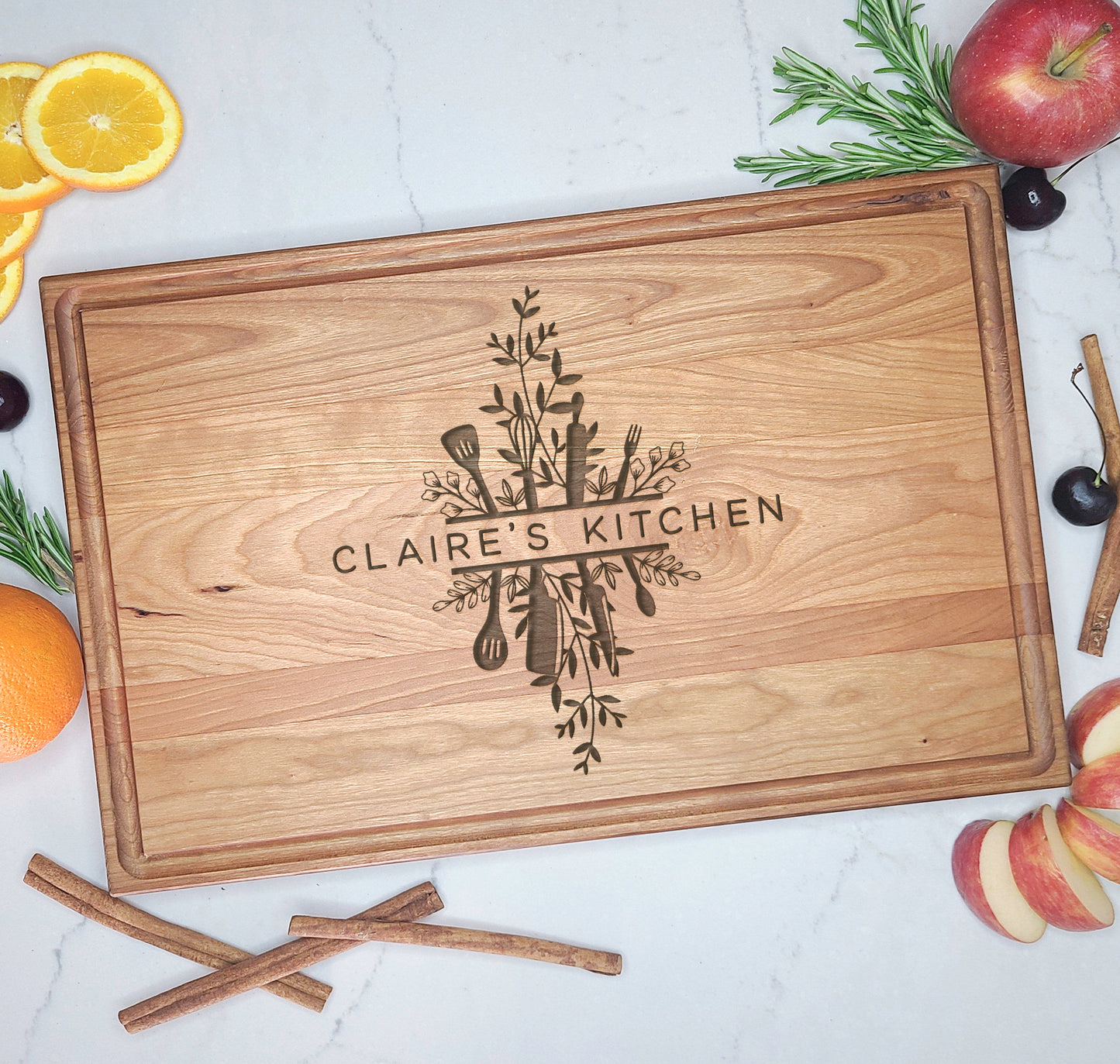 Her Kitchen | Custom Cutting Board | Chef Cook Baker