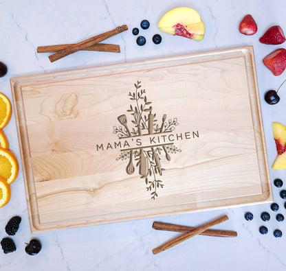 Her Kitchen | Custom Cutting Board | Chef Cook Baker