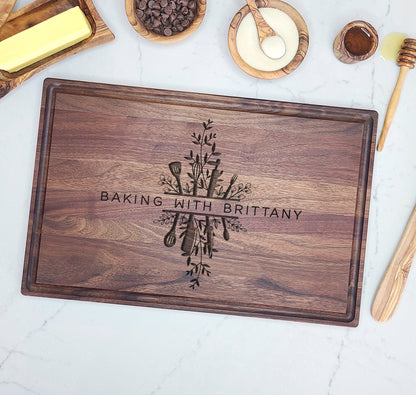 Her Kitchen | Custom Cutting Board | Chef Cook Baker