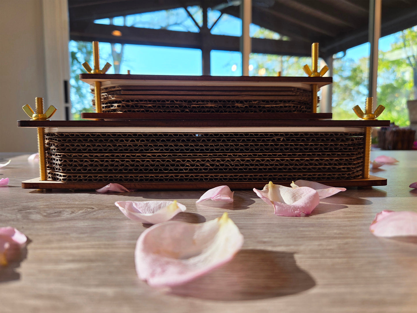 Personalized Flower Press Kit. Custom Engraved Wooden Botanical Press, Nature Lover Gift, Herbarium Keepsake Gift.