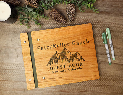 Mountain Lodge Rental Guest Book