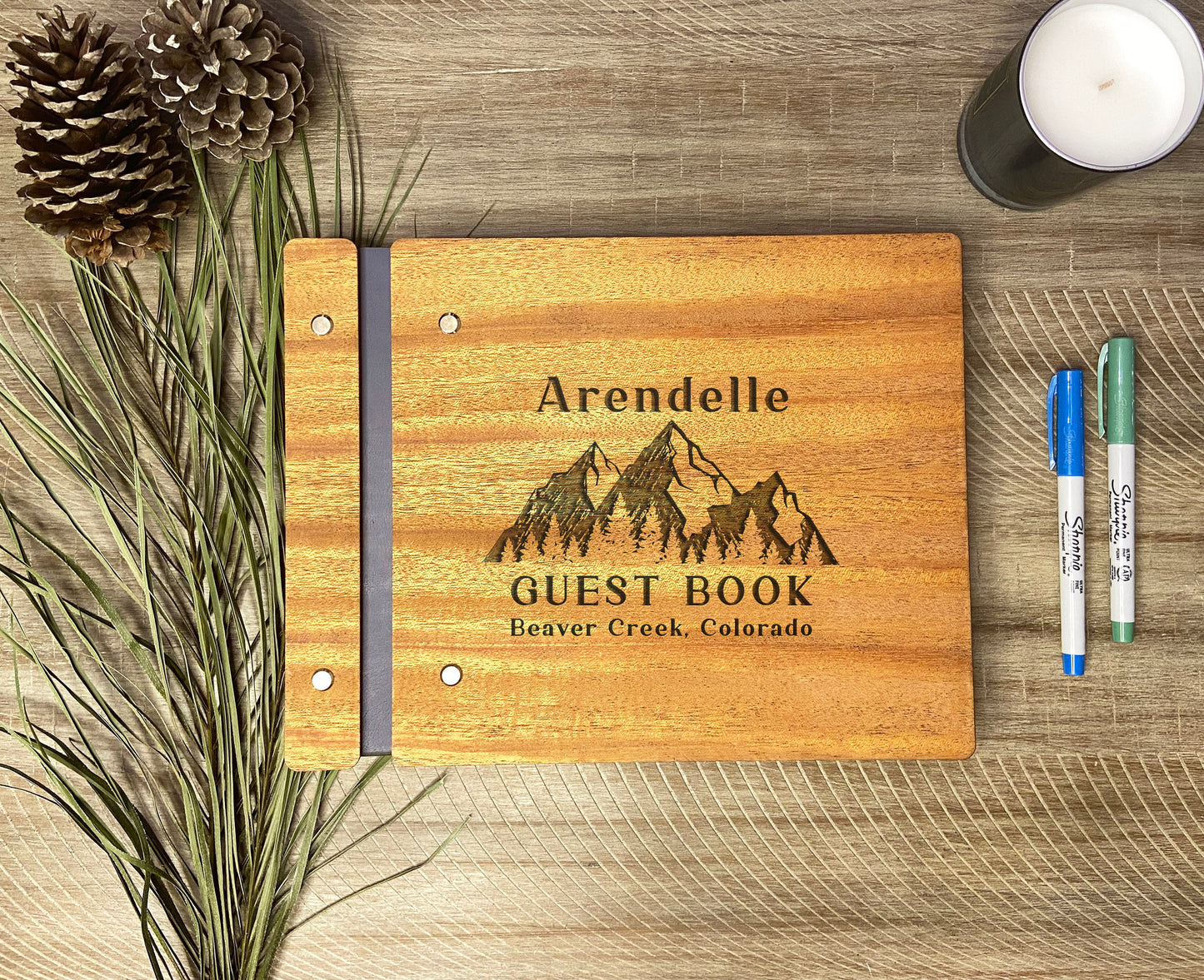 Mountain Lodge Rental Guest Book