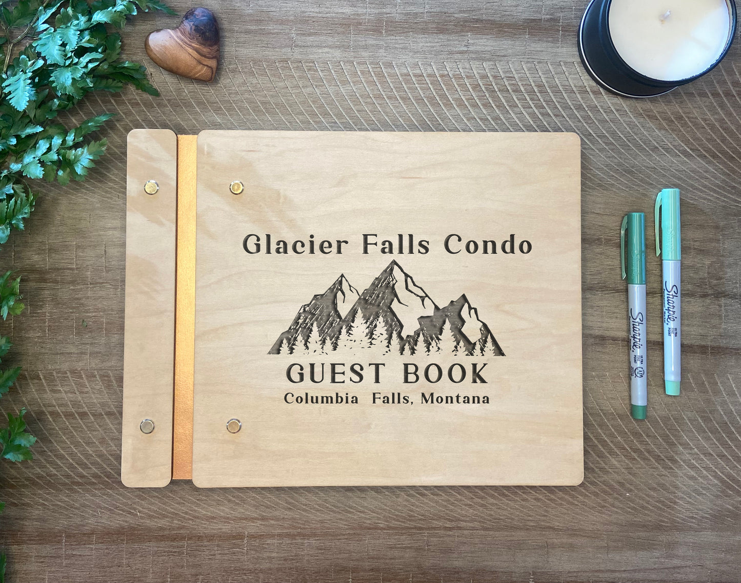 Mountain Lodge Rental Guest Book
