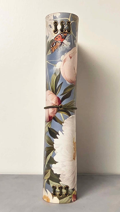 Leather Traveler's Notebook - Queen of the Peonies - Floral Gift for Her - A5, Standard, Pocket