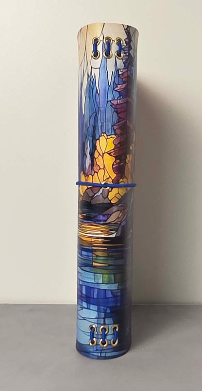 Leather Traveler's Notebook - A Splash of Music - Music Gift for Musicians - A5, Standard, Pocket