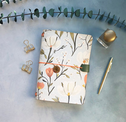 Leather Traveler's Notebook - Springtime in Georgia - A5, Standard, Pocket Field Note Size