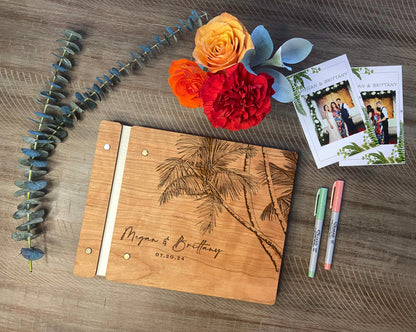 Floral Custom Wedding Guest Book - Dragon Forged Studios