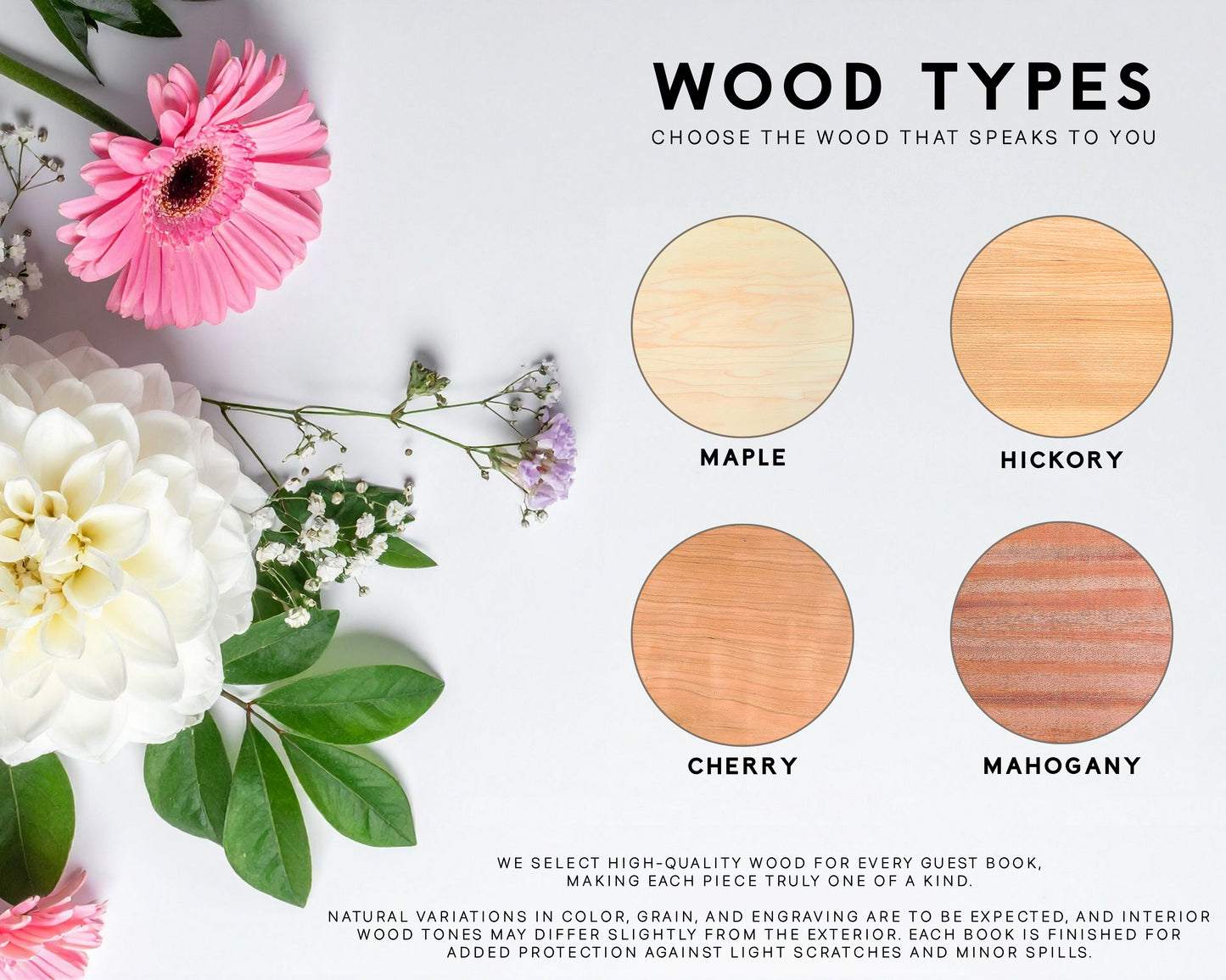 Retirement Guest Book For Her, Botanical Design GIft For Retiree