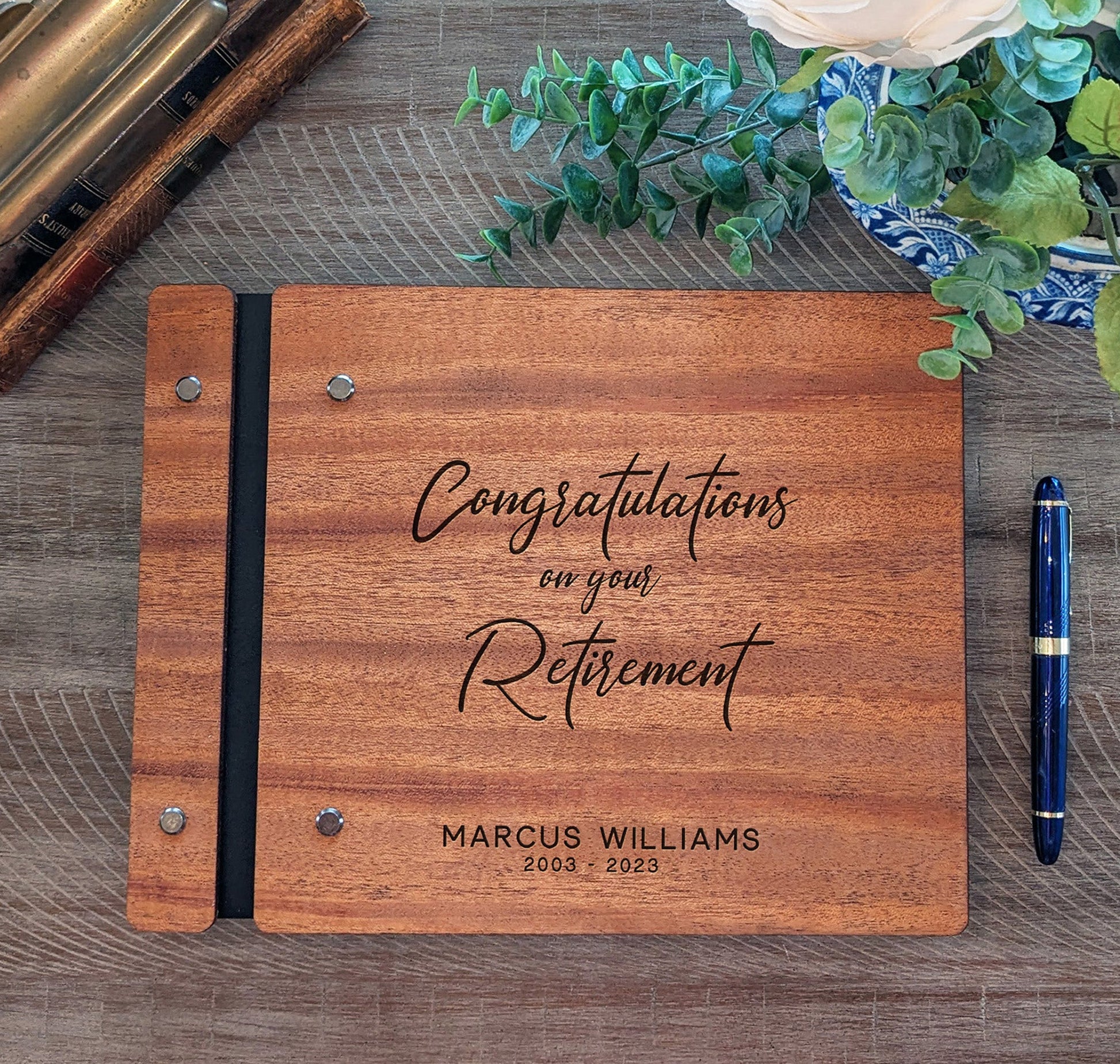 Congratulations Retirement Book - Dragon Forged Studios