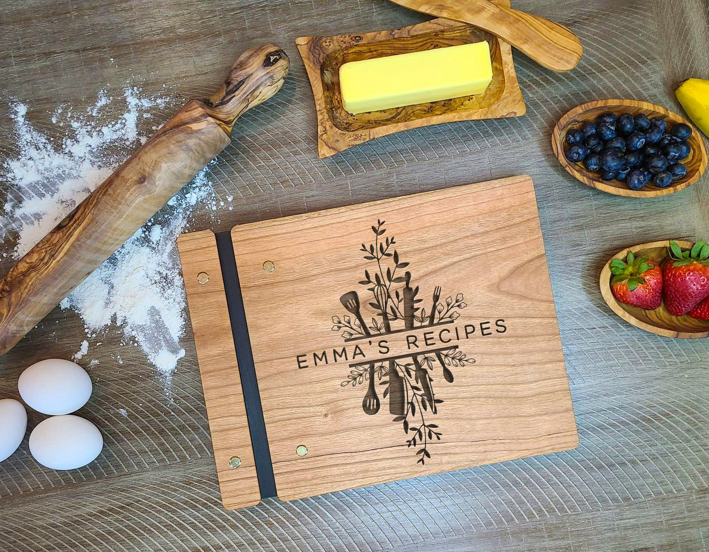 Family Recipe Book For Mom, Grandma, Aunt, Custom Recipe Keepsake