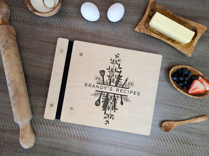 Family Recipe Book For Mom, Grandma, Aunt, Custom Recipe Keepsake