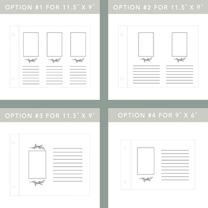 Custom wooden mountain wedding guest book paper options card stock
