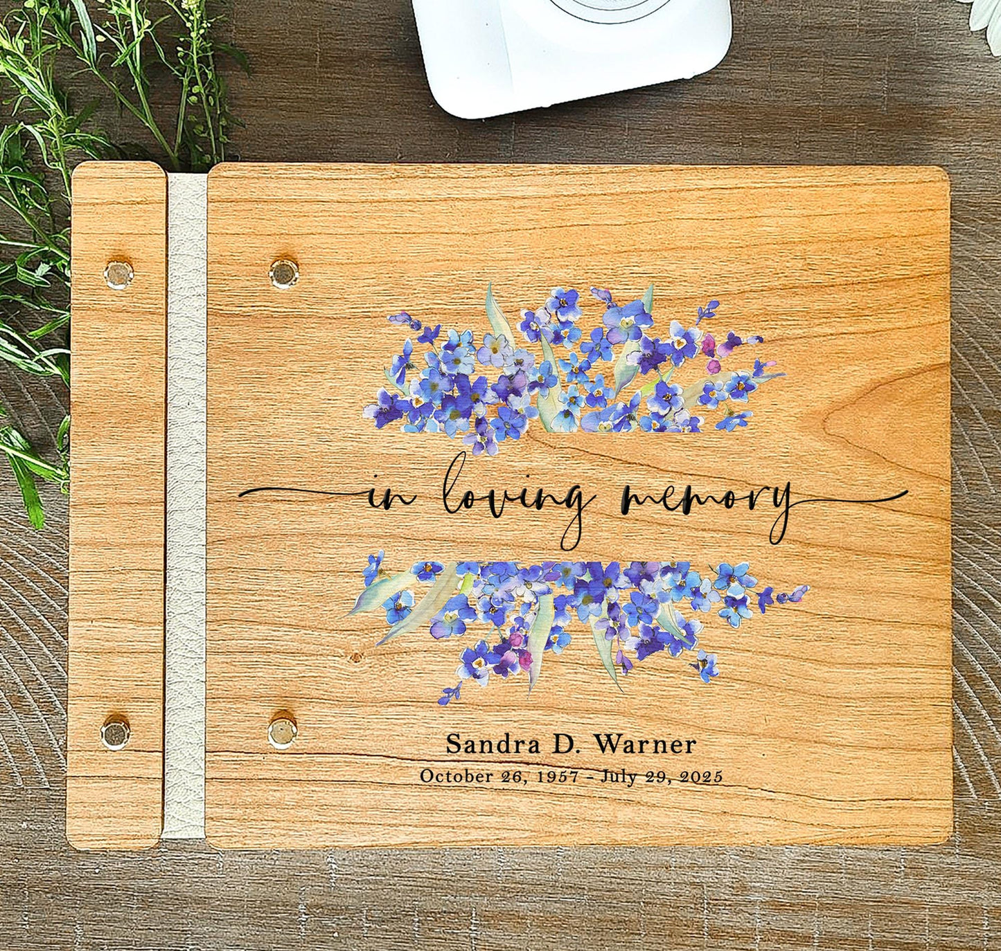 Memorial guest book paper options