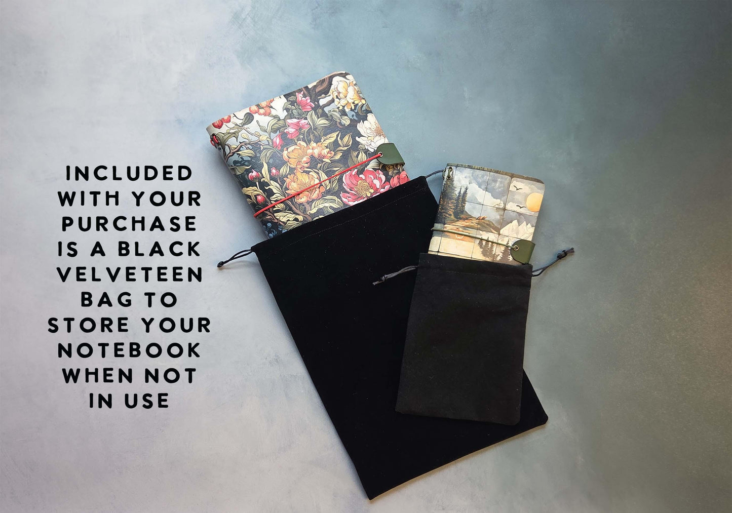 Hydrangea Delight leather traveler's notebook cover