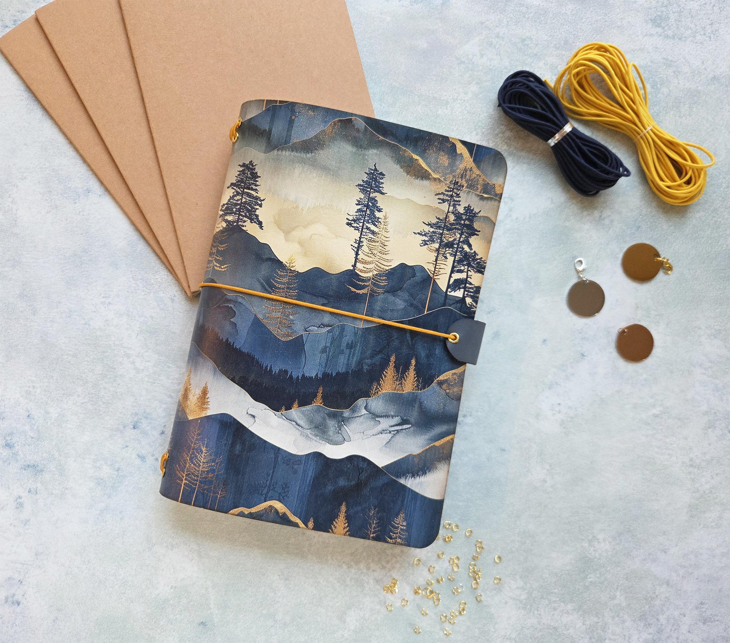 Blue Mountains leather traveler's notebook cover