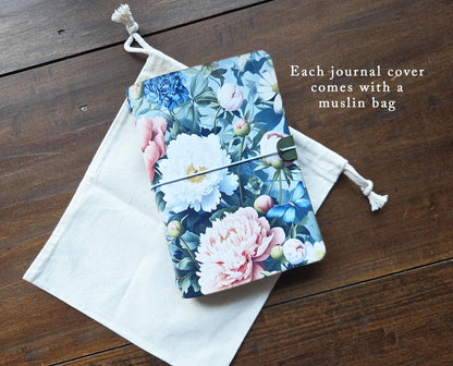 Vibrant Pink Botanical leather traveler's notebook cover – photo 11