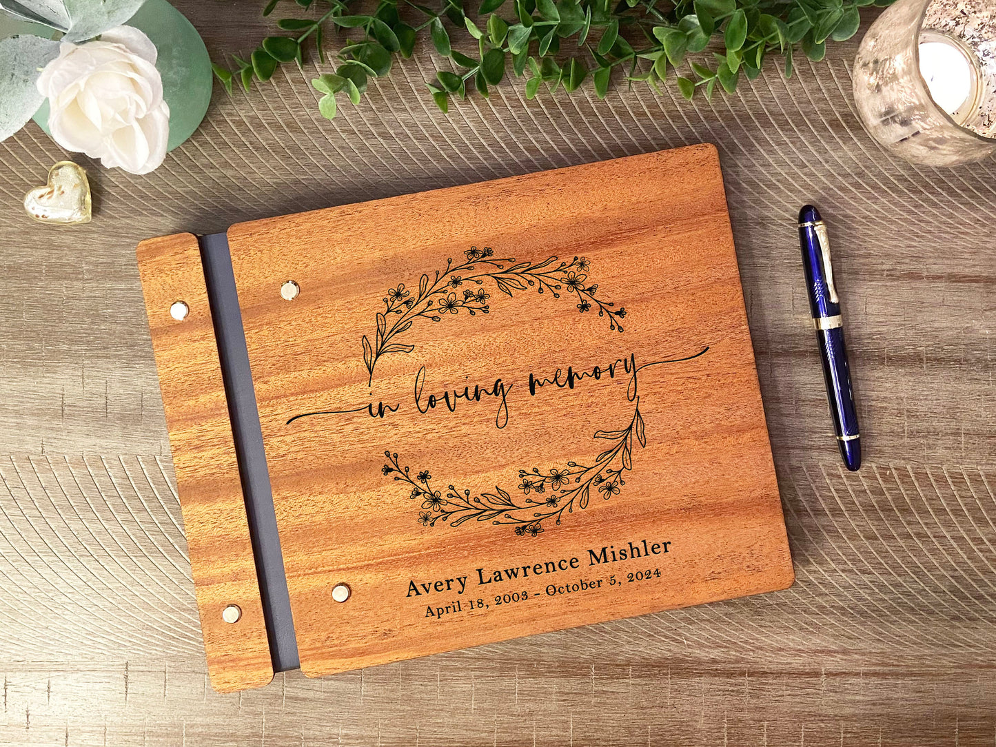 In Loving Memory Forget Me Not Memorial Book