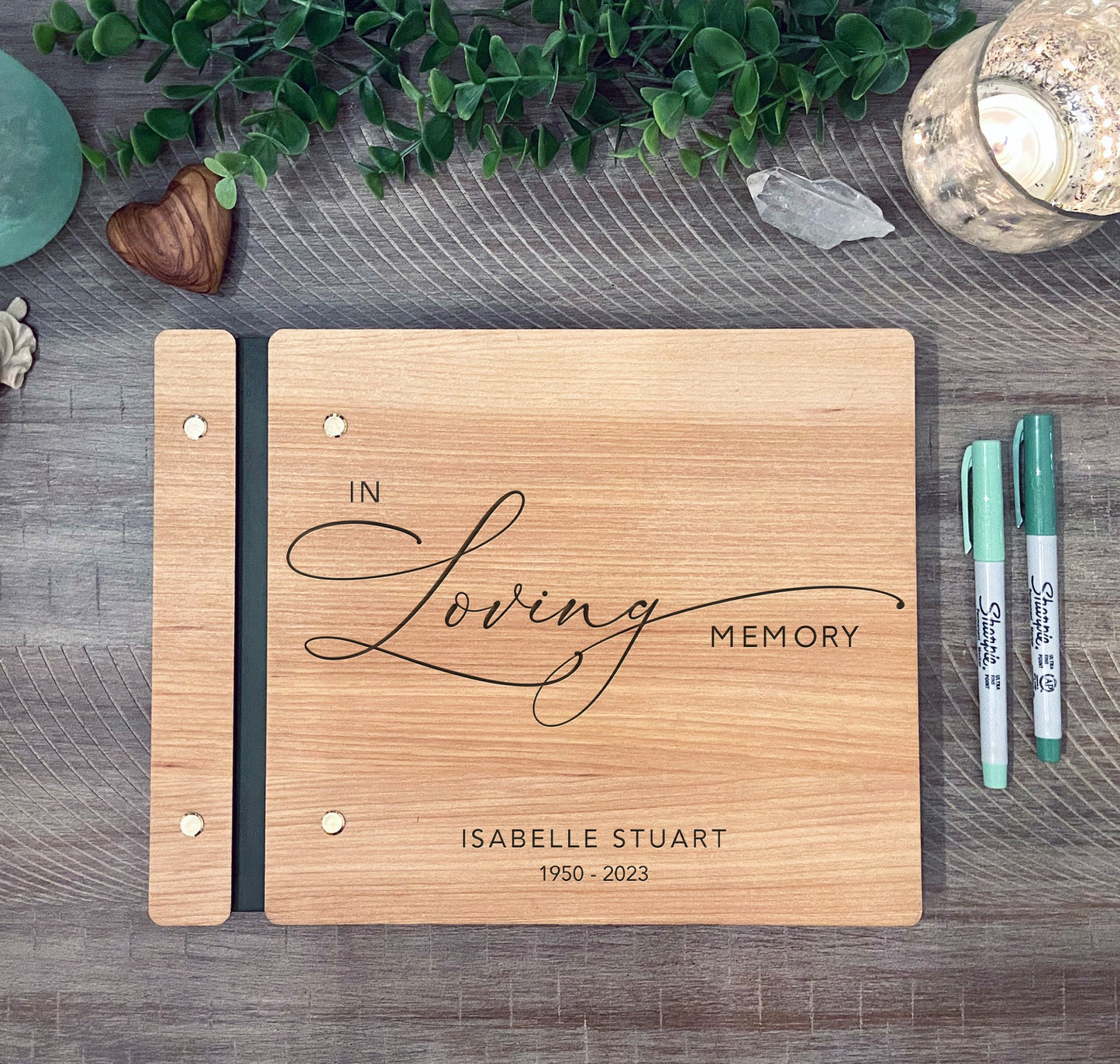 In Loving Memory Memorial Book - Dragon Forged Studios