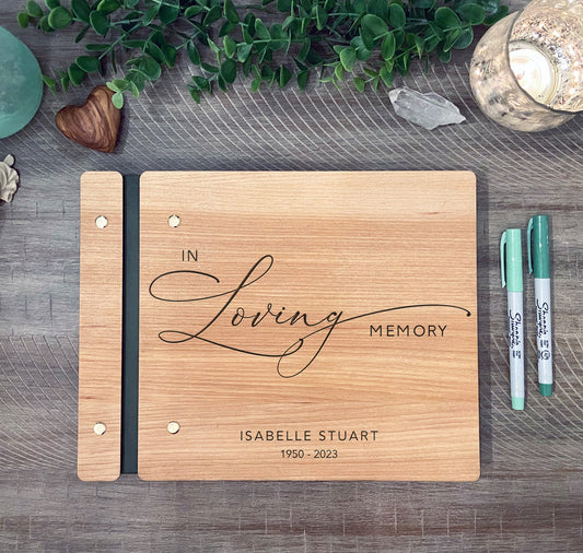 In Loving Memory Memorial Book - Dragon Forged Studios