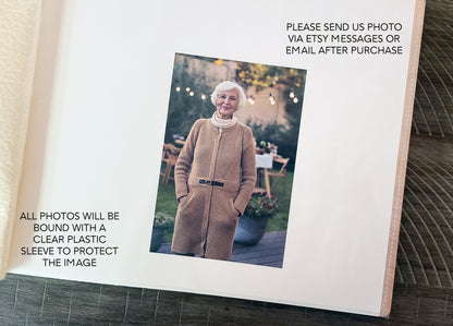 In Loving Memory Memorial Book With Photo - Dragon Forged Studios