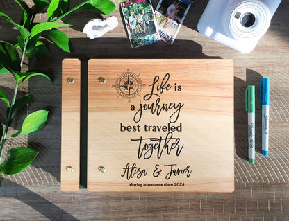 Life is a Journey Adventure Travel Book Photo Album