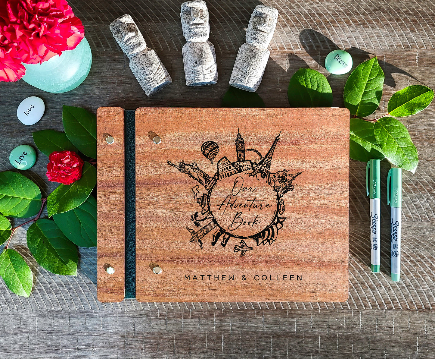 Our Adventure World Travel Book, Custom Adventure Book for Couples