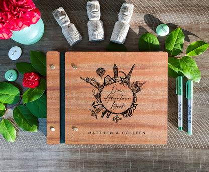 Our Adventure World Travel Book, Custom Adventure Book for Couples