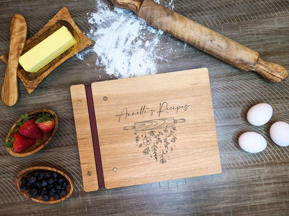 Recipe Book for Mom, Grandma, Aunt, Sister, Custom Family Recipe Album