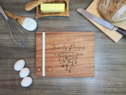 Recipe Book for Mom, Grandma, Aunt, Sister, Custom Family Recipe Album