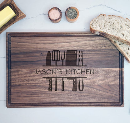 Engraved Cutting Board Gift for Chef or Cook - Dragon Forged Studios