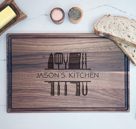 Engraved Cutting Board Gift for Chef or Cook - Dragon Forged Studios